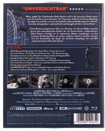 The Third Man (Trzeci człowiek) [Blu-Ray 4K]+[Blu-Ray]