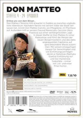Don Matteo Staffel 4 - Gesamtbox - Alle 24 Folgen der populären und preisausgezeichneten Serie mit Terence Hill als moderner Pfarrer und Meister-Detektiv [DVD]