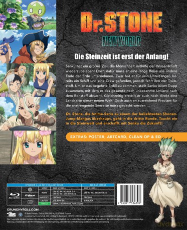 Dr. Stone - Staffel 3 - Part 1 - Blu-ray mit Sammelschuber [Blu-Ray]