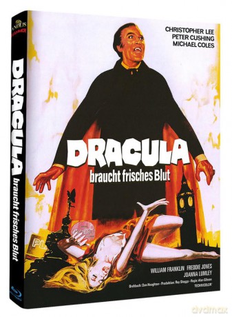 Dracula braucht frisches Blut - Mediabook - Cover C - Limited Edition auf 290 Stück - Hammer Film-Edition Nr. 42 [Blu-Ray]