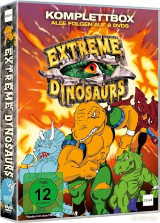 Extreme Dinosaurs - Die Komplettbox: Vollständige 52-teilige 90er Zeichentrickserie - Dinosaurier Action Serie (Pidax Animation) [DVD]