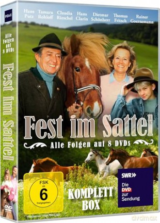 Fest im Sattel: Der Mooshof - Die Komplettbox mit 48 Episoden der deutschen Serie - Erlebe die familiäre Pferdeserie aus den 80er Jahren [DVD]