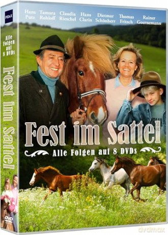 Fest im Sattel: Der Mooshof - Die Komplettbox mit 48 Episoden der deutschen Serie - Erlebe die familiäre Pferdeserie aus den 80er Jahren [DVD]