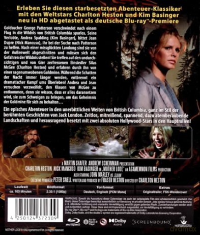 Goldfieber (OT: Mother Lode) starbesetzter Abenteuer-Klassiker mit Charlton Heston und Kim Basinger [Blu-Ray]