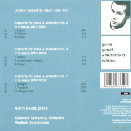 Glenn Gould: Bach: Keyboard Concertos Vol 2 [CD]
