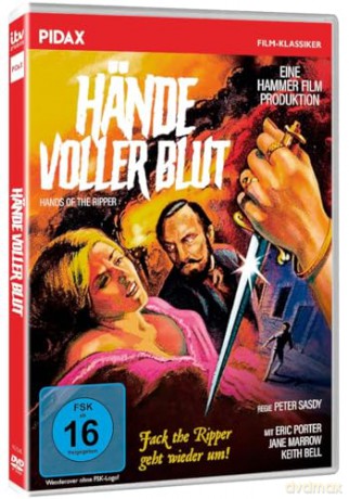 Hände voller Blut (Jack the Ripper kehrt zurück) Kult-Horrorfilm mit Starbesetzung aus den legendären Hammer Film Studios (OT: Hands of the Ripper) [DVD]
