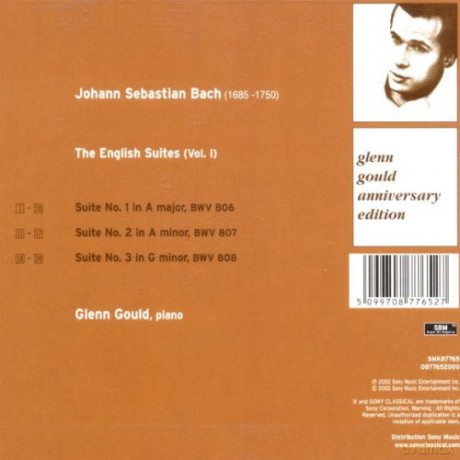 Glenn Gould: Bach: English Suites, BWV 806 - 808, Volume 1 (Glenn Gould Anniversary Edition) [CD]