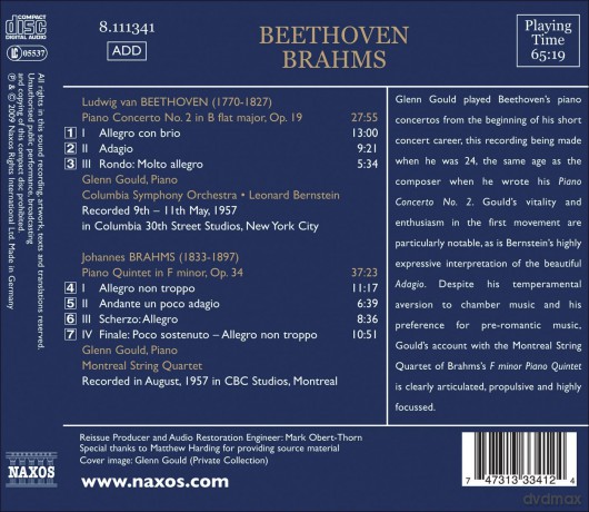 Glenn Gould: Beethoven: Piano Concerto No.2 [CD]