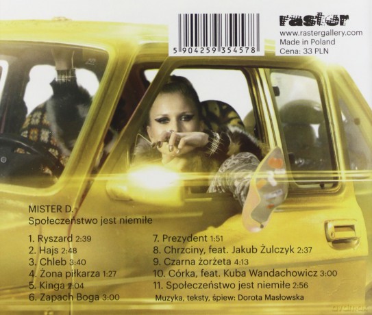 Mister D.: Społeczeństwo Jest Niemiłe [CD]