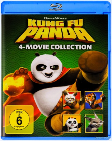 Kung Fu Panda - 1-4 Collection [4xBlu-Ray]