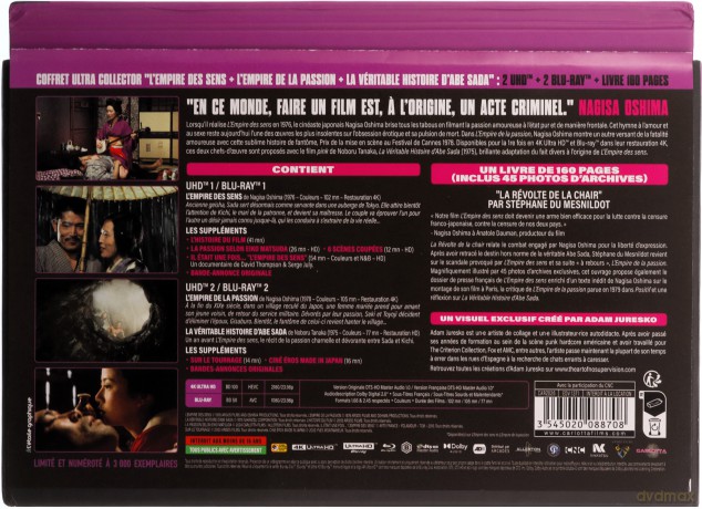 In the Realm of the Senses (Imperium zmysłów) [2Blu-Ray 4K]+[2Blu-Ray]
