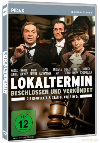 Lokaltermin, Staffel 2: Beschlossen und verkündet - Die komplette 13-teilige Staffel der humorvollen Gerichtsfilme Krimi-Serie (Pidax-Serien-Klassiker) [DVD]