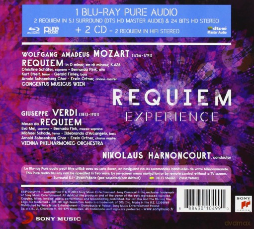 Nikolaus Harnoncourt: Requiem Experience [Blu-Ray]+[2CD]