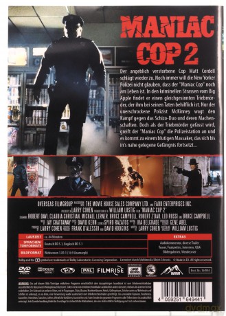Maniac Cop 2 (Maniakalny glina 2) [DVD]