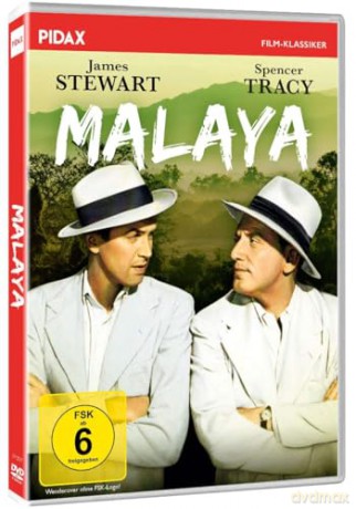 Malaya: Spannendes Kriegsdrama mit Oscar-Preisträgern Spencer Tracy und James Stewart (Pidax Film-Klassiker) [DVD]