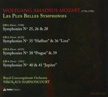 Nikolaus Harnoncourt: Mozart: Symphonies - French Slip Case [4CD]