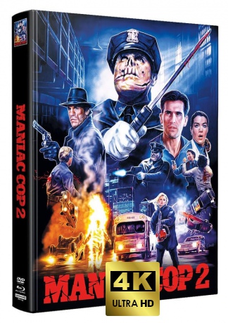 Maniac Cop 2 (Maniakalny glina 2) (mediabook) [Blu-Ray 4K]+[Blu-Ray]+[DVD]