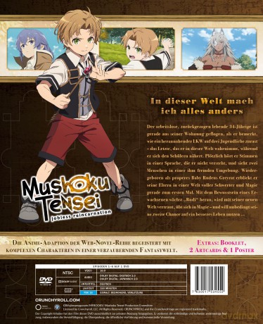 Mushoku Tensei: Jobless Reincarnation - Staffel 1 - Vol.1 - [DVD]
