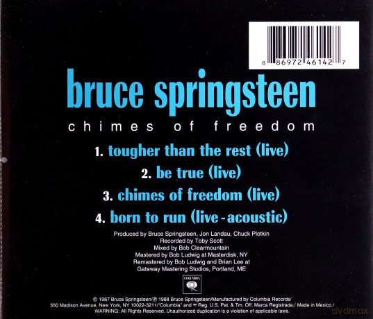 Bruce Springsteen: Chimes Of Freedom [CD]