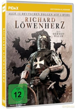 Richard Löwenherz - Historisches und episches Mittelalter - Abenteuer mit Dermot Walsh als legendärer König - Alle deutschen Folgen der Serie auf 2 Disks [DVD]