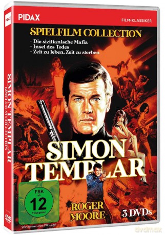 Simon Templar Spielfilme - Der legendäre Roger Moore in drei packenden Missionen - Krimi Klassiker mit dem unwiderstehlichen Detektiv - The Saint Collection (Pidax Film-Klassiker) [DVD]