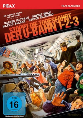 Stoppt die Todesfahrt der U-Bahn 1-2-3 (The Taking of Pelham One Two Three) Spannender Kult-Thriller mit Starbesetzung (Pidax Film-Klassiker) [DVD]