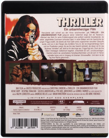 Thriller: A Cruel Picture [Blu-Ray 4K]