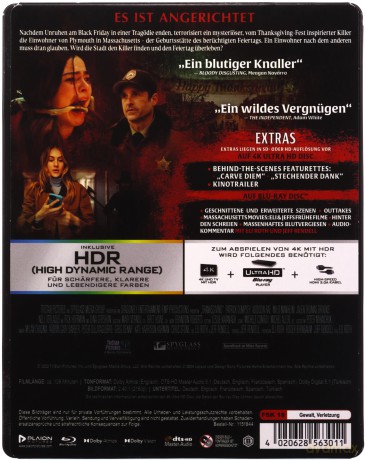 Thanksgiving (Noc Dziękczynienia) (steelbook) [Blu-Ray 4K]+[Blu-Ray]