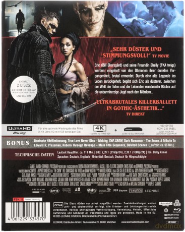 The Crow (Kruk) (steelbook) [Blu-Ray 4K]+[Blu-Ray]