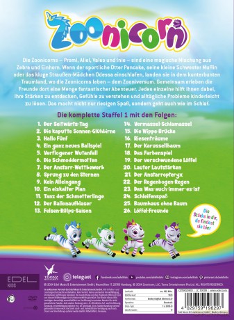 Zoonicorn - Staffelbox 1 - Die Original-DVD zur Serie (Folge 1-26) [DVD]