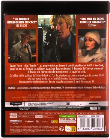 Three Days of the Condor (Trzy dni Kondora) [Blu-Ray 4K]