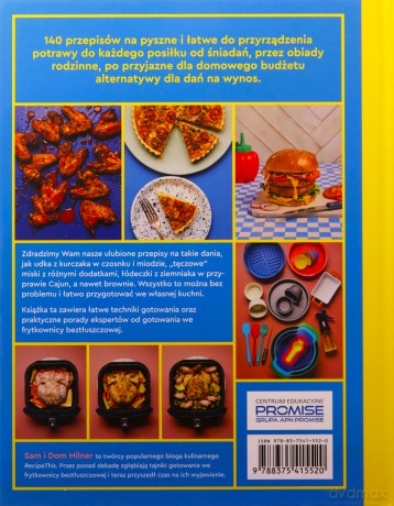 Airfryer. Przyrządzanie potraw we frytkownicy beztłuszczowej - Sam Milner, Dom Milner [KSIĄŻKA]