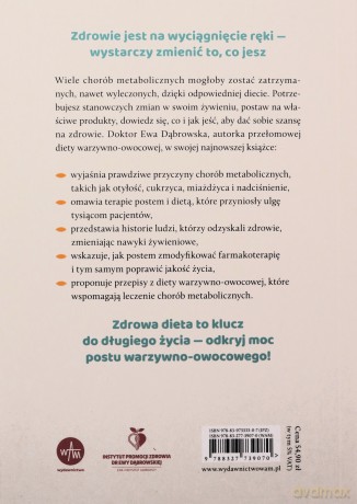 Dieta dr Ewy Dąbrowskiej?. Fenomen samouzdrawiającego się organizmu. Jak odwrócić cukrzycę, miażdżycę, nadciśnienie i otyłość - Ewa Dąbrowska [KSIĄŻKA]