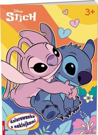 Disney Stich kolorowanka z naklejkami NA-9135 [KSIĄŻKA]