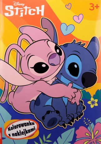Disney Stich kolorowanka z naklejkami NA-9135 [KSIĄŻKA]