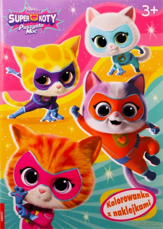 Disney Superkoty kolorowanka z naklejkami NA-9136 [KSIĄŻKA]
