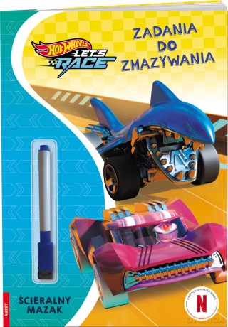 Hot Wheels Let's Race zadania do zmazywania PTC-1601 [KSIĄŻKA]