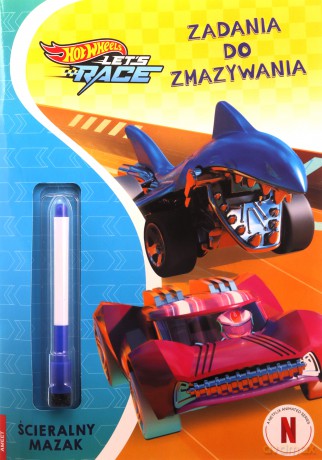 Hot Wheels Let's Race zadania do zmazywania PTC-1601 [KSIĄŻKA]