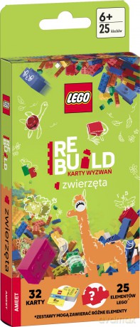 LEGO Books Rebuild karty wyzwań Zwierzęta ACP-6603 [KSIĄŻKA]