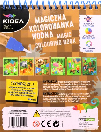 Magiczna kolorowanka wodna Kidea
