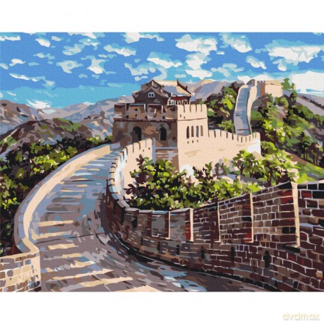 Malowanie po numerach BRUSHME 40x50 cm Wielki Mur Chiński