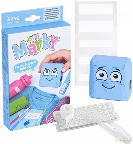 Pieczątka Drukarenka Diy Marky do odzieży niebieska