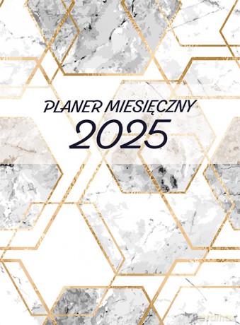 Planer 2025 miesięczny duży 2 geometryczny [KALENDARZ]