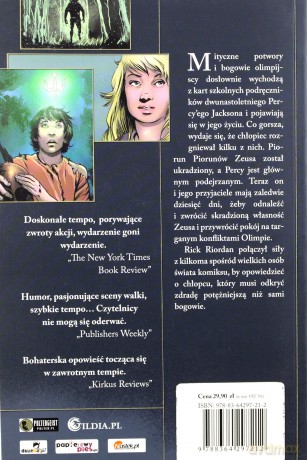 Percy Jackson i bogowie olimpijscy - Złodziej Pioruna Tom I - Rick Riordan [KSIĄŻKA]
