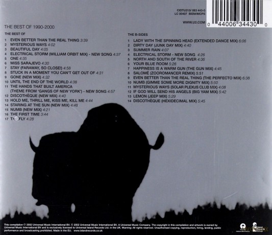 U2: The Best Of 1990-2000 Limited Edition [2CD]