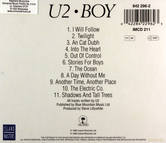 U2: Boy [CD]
