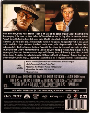 Three Days of the Condor (Trzy dni Kondora) [Blu-Ray 4K]+[Blu-Ray]