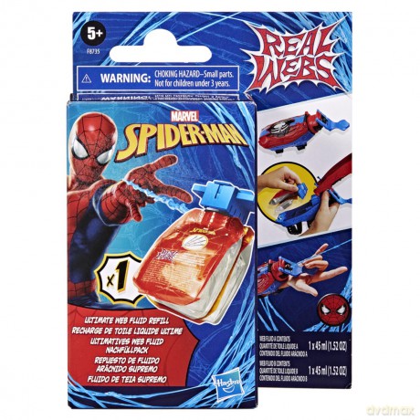 SPIDER MAN Real Webs Wkład Uzupełniający, pistolety i wyrzutnie