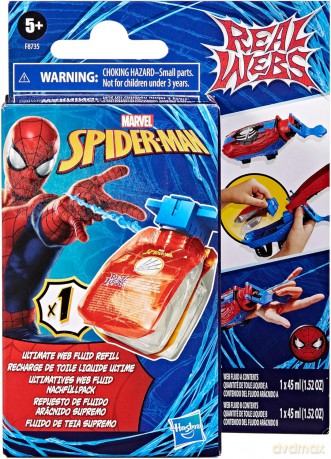 SPIDER MAN Real Webs Wkład Uzupełniający, pistolety i wyrzutnie