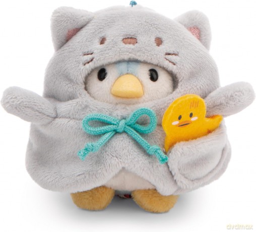 NICI mymochi przytulanka Pingwin Waddle z kostiumem kotka i kaczuszką 8cm z zawieszką